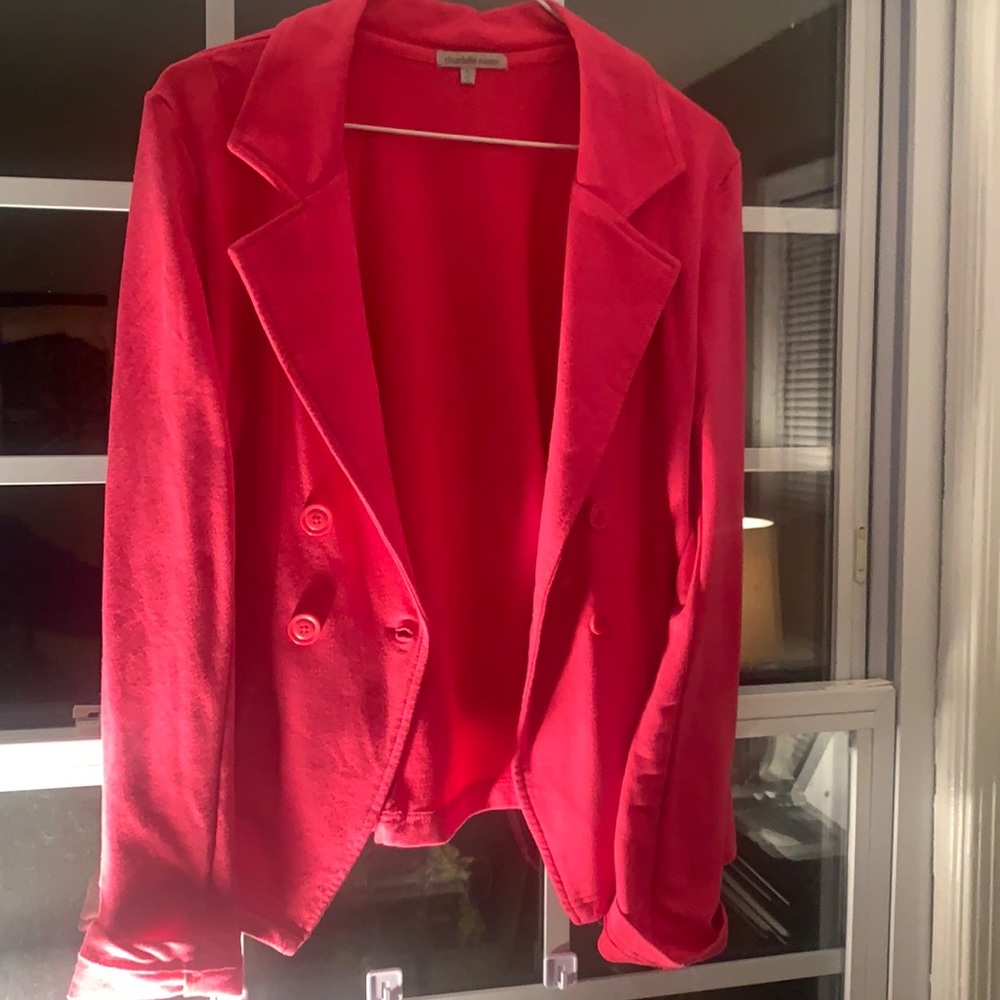 Charlotte Russe *HOT PINK* blazer- size XL